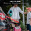 Children's folding electric scooter,LED lights,red 8