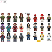 24pcs Zombie building block humanoid profession Minifigure Kid Toy Gift