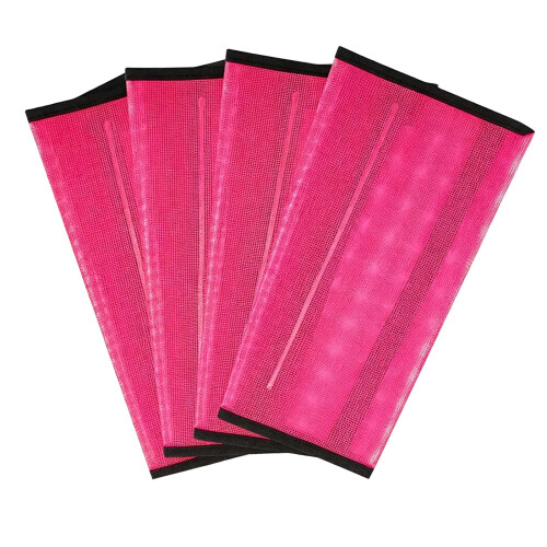 4Pcs Breathable Horse Boot for Preventing Flies-rose red