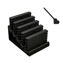 Sturdy Clear Organizers Box Great For Storing Stationery-Black