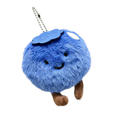 Lovely Cartoon Fruit Plush Key Holder Furry Keyring-BeadChain