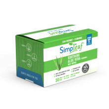 Simpleaf Flushable Aloe Vera Feuchttücher | Umweltfreundlich, Paraben- & Alkoholfrei | Hypoallergen & sanft