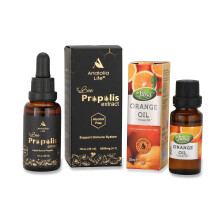 Anatolia Propolis Extrakt (30 mL) und Süßorange Öl (20 mL) Set - Immunbooster und Aromatherapie