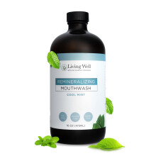 Living Well met Dr. Michelle Cool Mint Remineralizing Mondwater | Hydroxyapatite & Colloïdaal Zilver