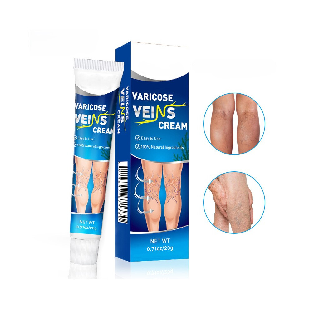 Cream (3Pcs) Varicose Veins 20G, Natural Herbal Leg Skin Care Ointment For Spider Vein & Leg Discomfort Relief
