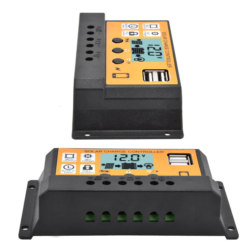 Dual USB PWM Solar Regulator 12V 24V
