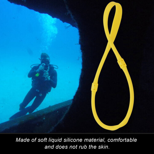 Comfortable Scuba Regulator Necklace Yellow 72cm