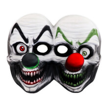 Masquerade Mask Clown Mask with Red Nose Realistic Wigs Cosplay