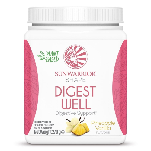 Sunwarrior Shape Digest Well Pineapple Vanilla Drink Mix – 270g 1