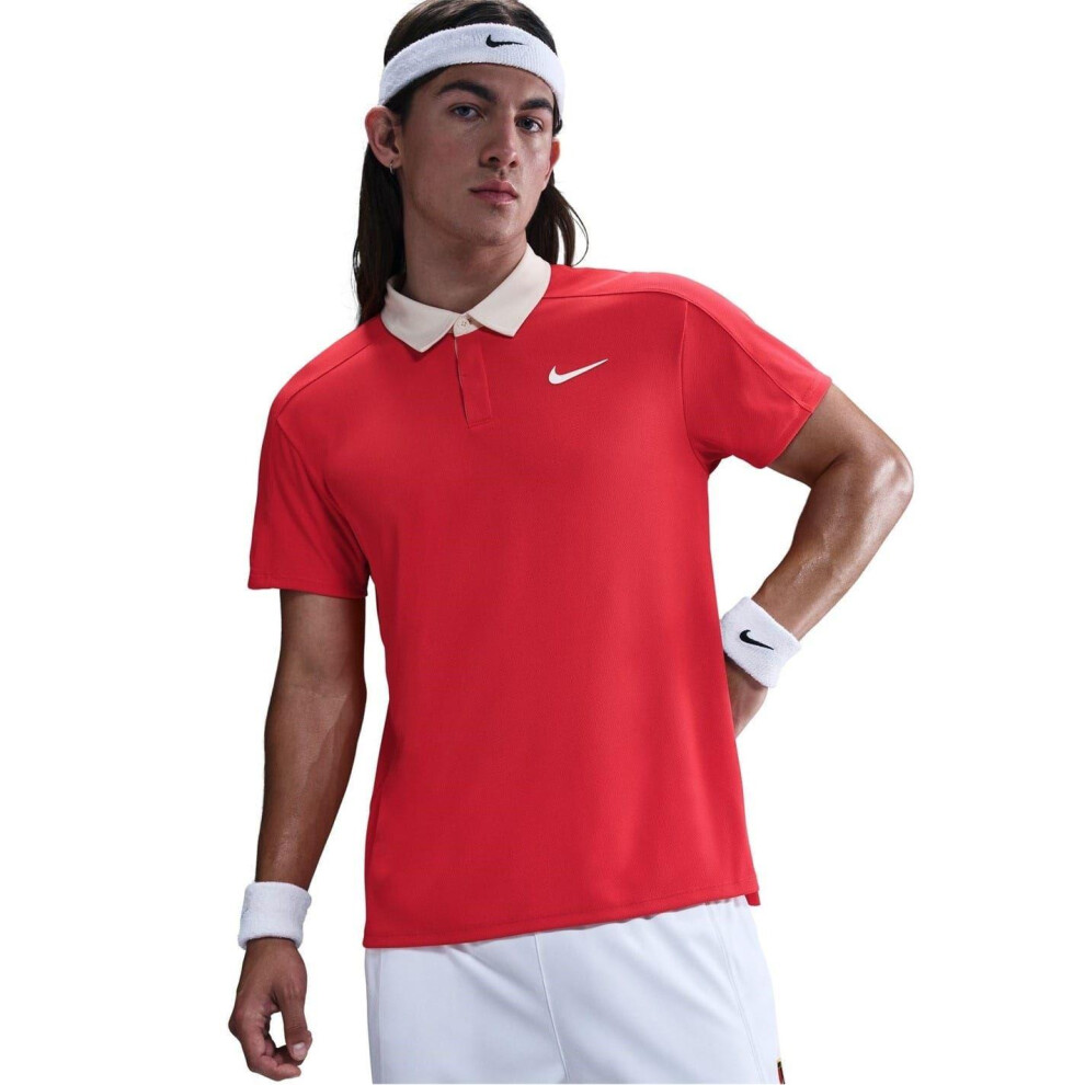 Nike (M, Crimson/White) Mens Performance Vest Top