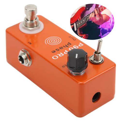 Phaser Effect Metal Knob Guitar Pedal Orange