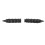 Motorcycle Grip Set 25mm, Black Aluminium Rubber 1