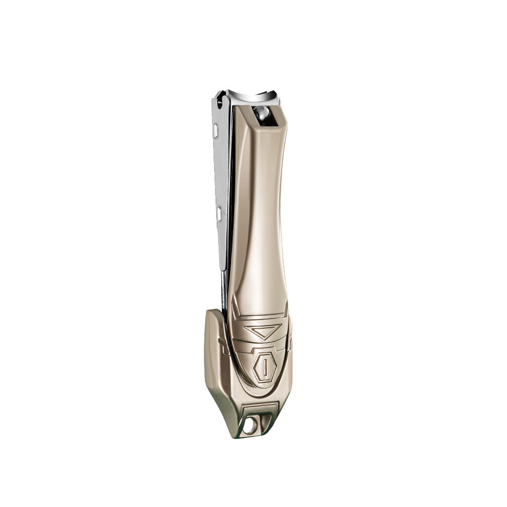 (Mecha champagne color flat mouth large size) Mecha Wind Mantis Nail Clippers Carbon Steel Nail Clippers Anti-Splash Nail Clippers Single Nail Clipper