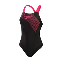 Speedo Womens/Ladies Medley Medalist Striped One Piece Swimsuit
