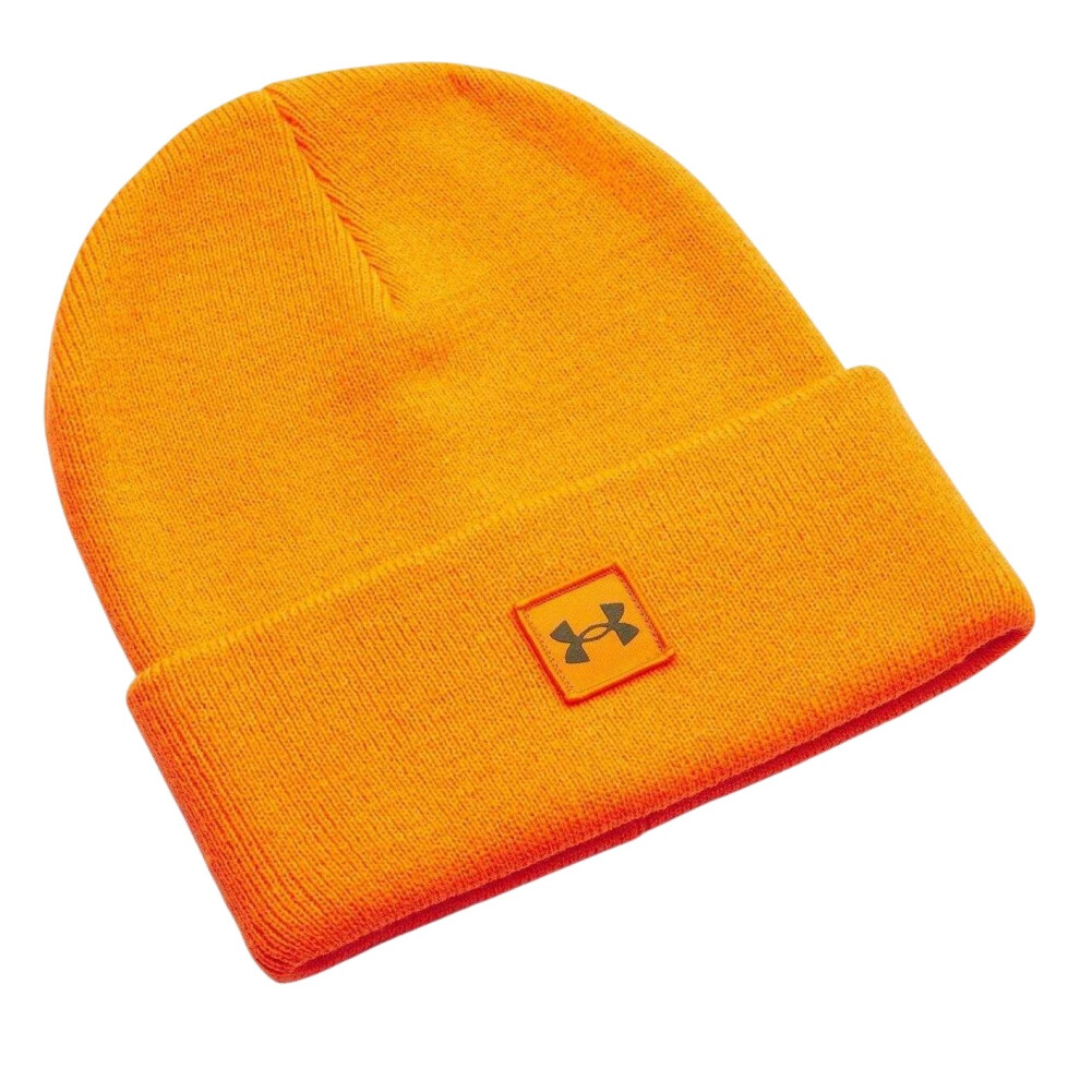 Under Armour (One Size, Squad ) Mens Halftime Logo Beanie Orange