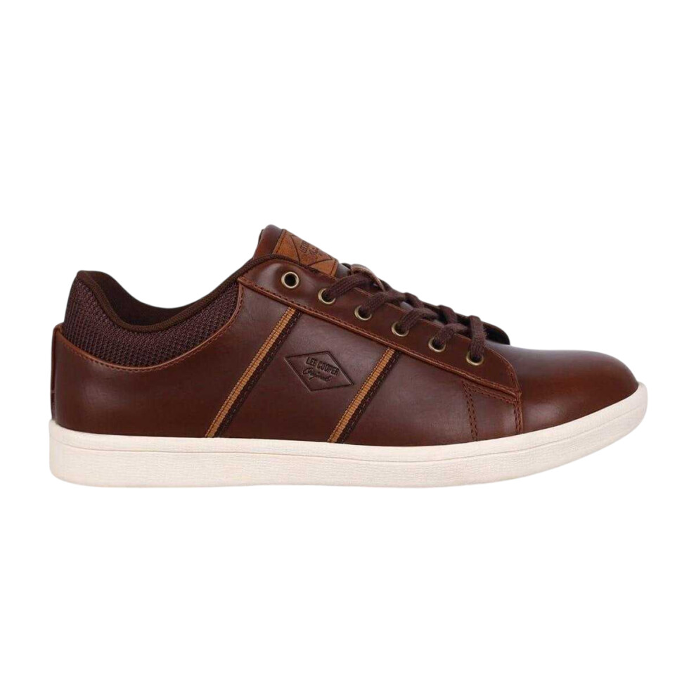Lee Cooper Mens Austin Flat Trainers Brown