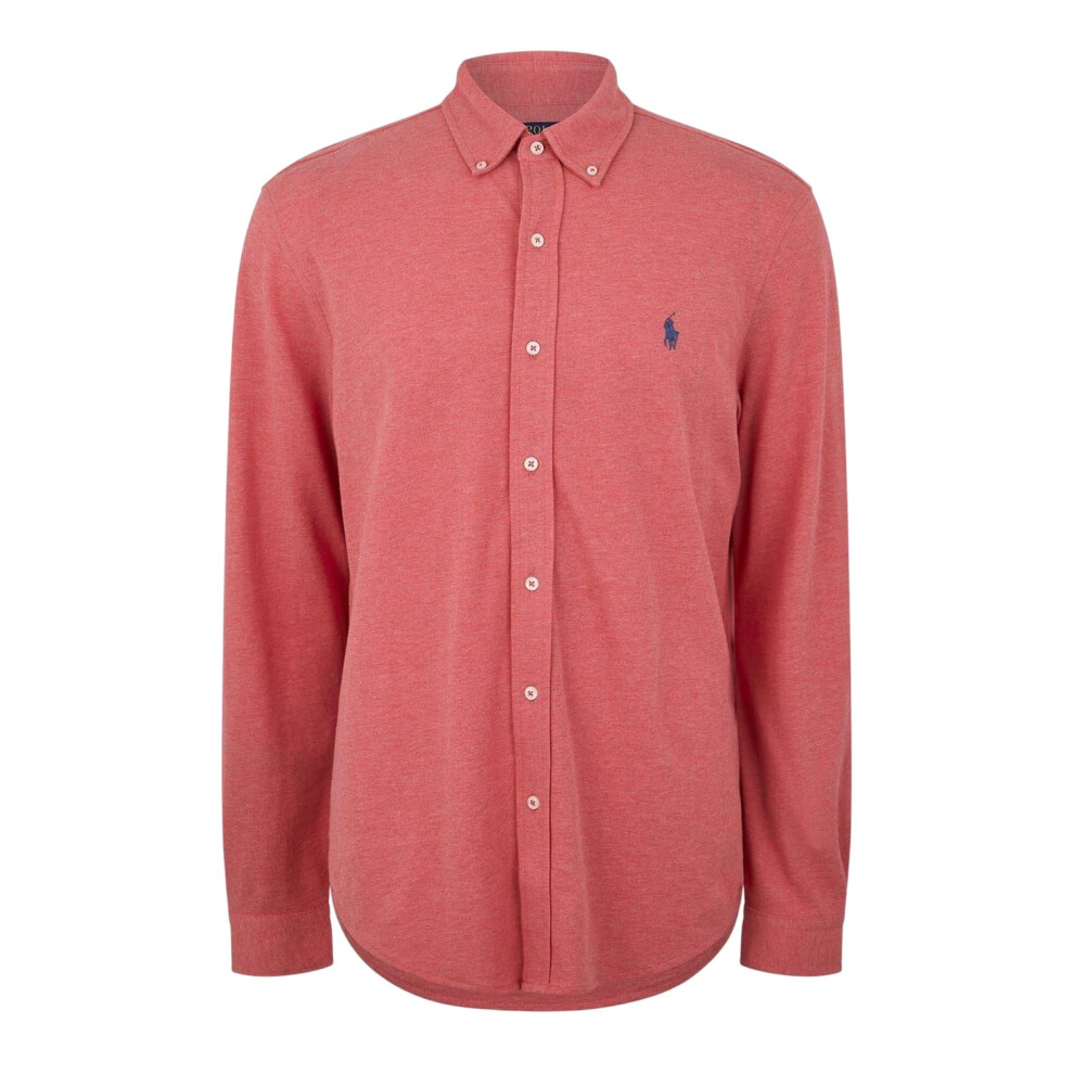 Ralph Lauren (Xl, Heather Rose) Mens Premium Cotton Button-Down Shirt