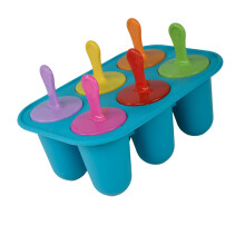 Ensemble de moules à sucettes glacées en Silicone non-Bleu roi