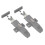 ABS Wardrobe Rebound Latch 2 Pack 1
