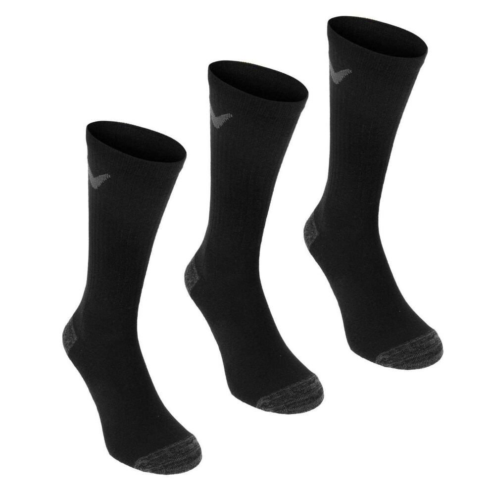 Callaway (7 Uk-11 Uk, ) Mens Cushioned Crew Socks (Pack Of 3) Black