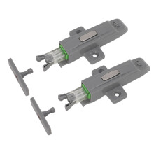 2x Self Locking Rebound Device ABS for Cabinets