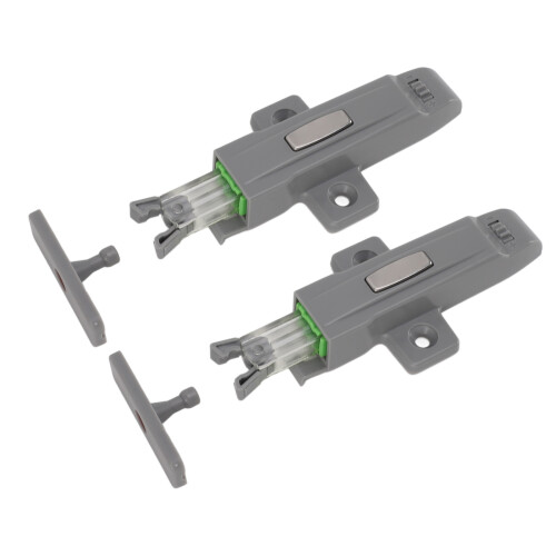 2x Self Locking Rebound Device ABS for Cabinets