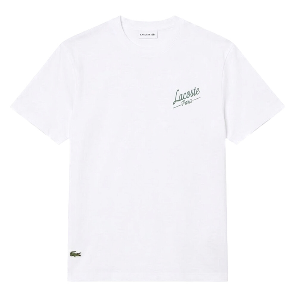 Lacoste (Xxl, ) Mens Heritage Organic Cotton T-Shirt White