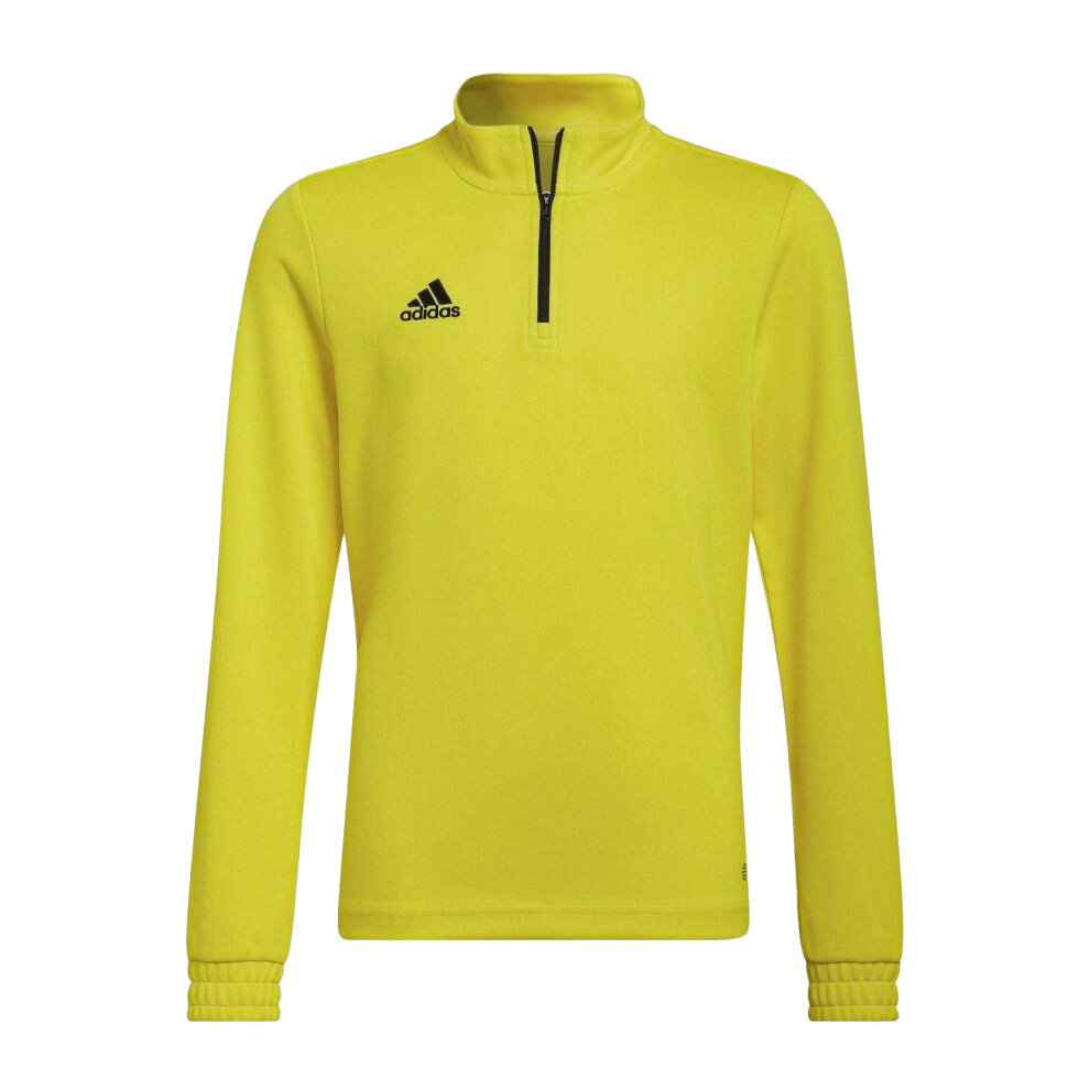 Adidas (13-14 Years, Yellow/Black) Childrens/Kids Entrada 22 Recycled Polyester Training Top Black