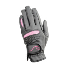 (XS, Black/Pink) Hy5 Adults Lightweight Riding Gloves