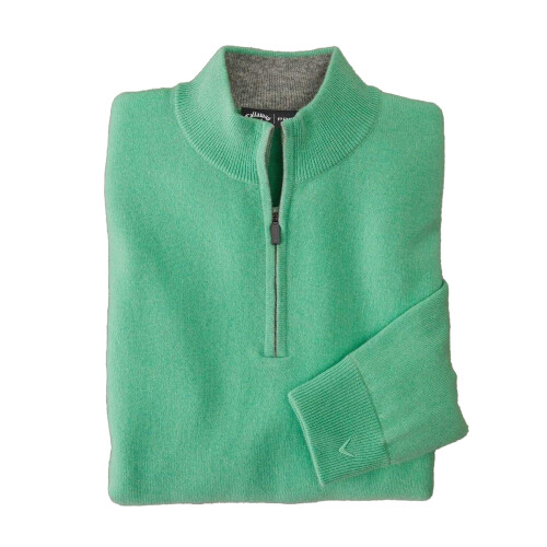 Callaway (M, Mantis) Callaway Mens Zip Neck Sweater Top 2