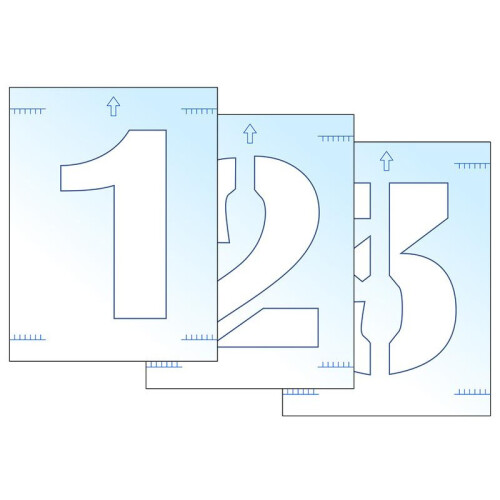 Scan Letter & Number Stencil Kit