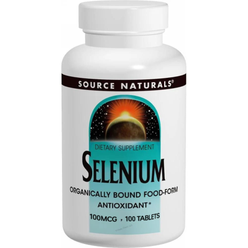 Source Naturals Selenium 100mcg Tablets - 100 Count