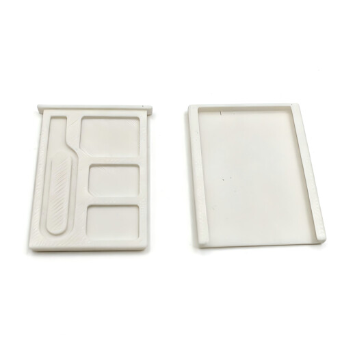 Elegant And Functional 3D Printed Card Storage Box With-White