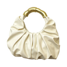 Clutches Purse for Women Evening Clutches PU Leather-White