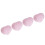 Pink Crystal Heart Stones 4pc 5