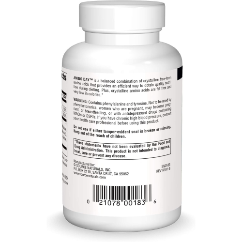 Source Naturals Amino Day 1000mg Free Form Amino Acids - 60 Tablets 2