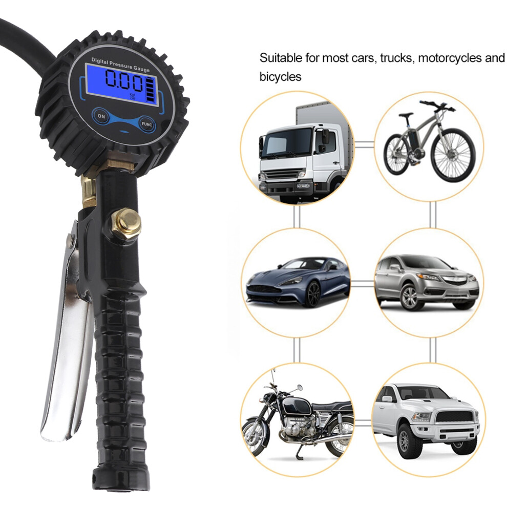 200Psi Digital Tyre Inflator Gauge 7444352522866