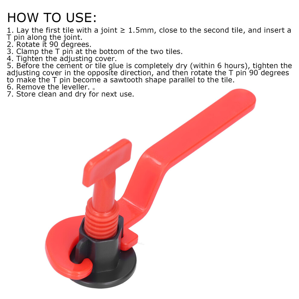 Tile Leveling Kit 50Pcs with Wrench