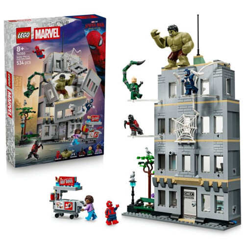 LEGO LEGO Marvel 76350 The Legendary Showdown between Spider-Man and Hulk - Interactive Toy