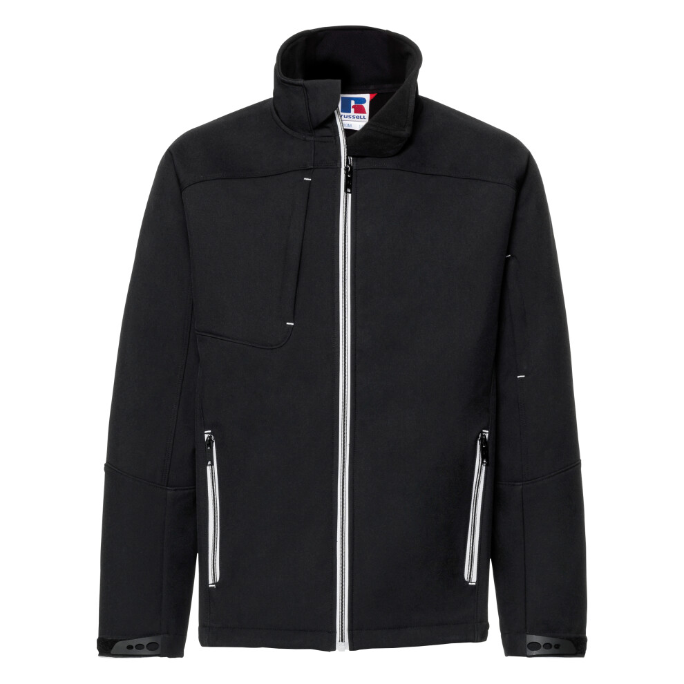 Russell (2Xl, Black) Mens Bionic Softshell Jacket