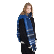 Dikke wikkelsjaal met geruit patroon Winter Essentiële-5
