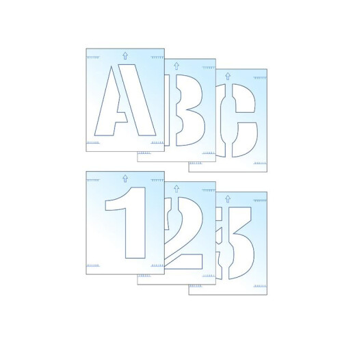 Scan Letter & Number Stencil Kit