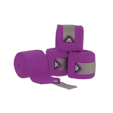 (Cob/Full, Amethyst Purple) Hy Sport Active Luxury Horse Bandages (Pack of 4)