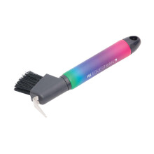 (One Size, Vibrant) Hy Ombre Horse Hoof Pick & Brush