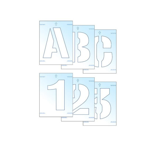 Scan Letter & Number Stencil Kit