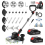 Cordless Strimmer with 2x2.0Ah Batteries, 750W 1