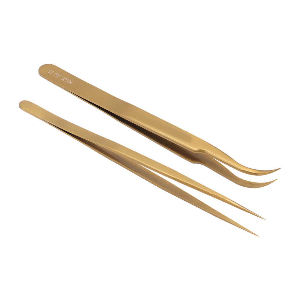 Aluminium Alloy Precision Tweezers Curved Straight