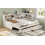 3ft Single Daybed with Two Storage Drawers and Beside Storage 16