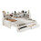 3ft Single Daybed with Two Storage Drawers and Beside Storage 17