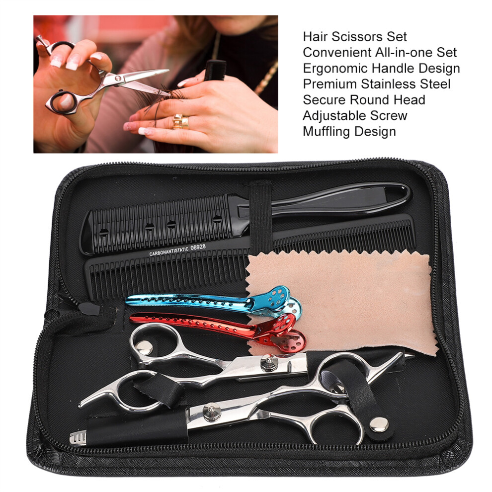 Barber Thinning Scissors Set Stainless Steel